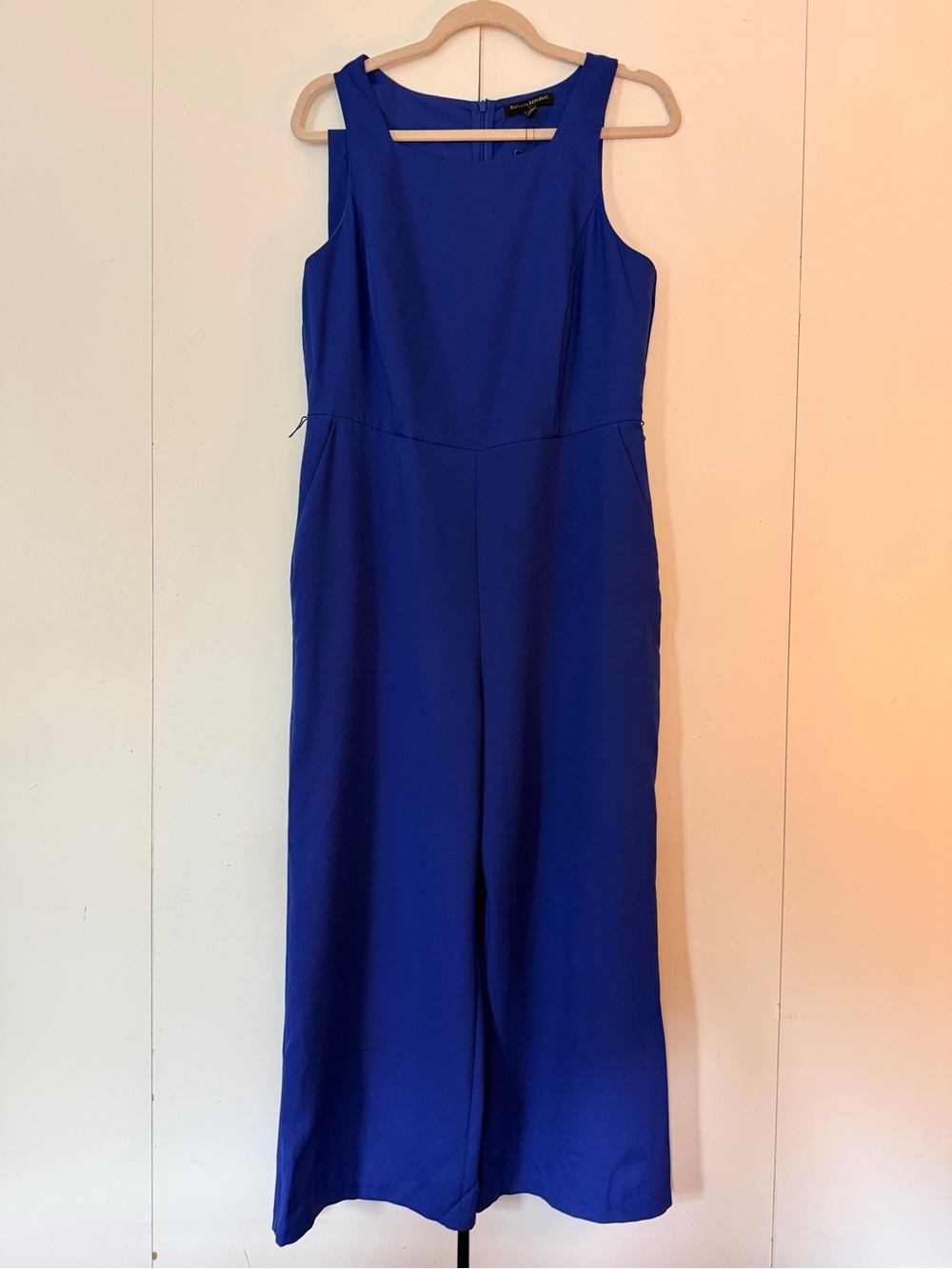 Banana Republic Sleeveless Cobalt Blue Jumpsuit